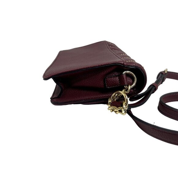Marc New York Andrew Marc Studded Side Burgundy Crossbody Purse - Picture 5 of 8
